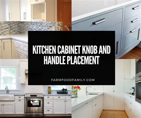 Kitchen cabinet pull placement for a rustic look