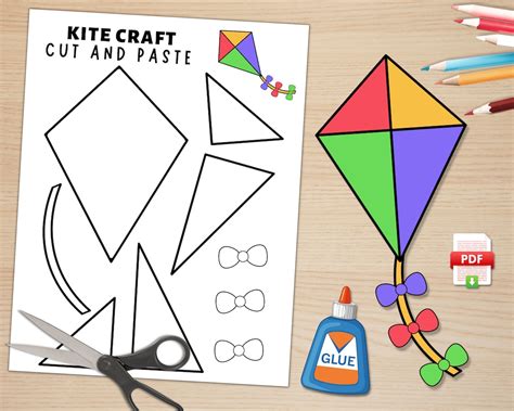 Whimsical Kite Template Design