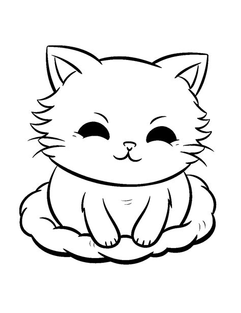 Kitten Coloring Pages Designs