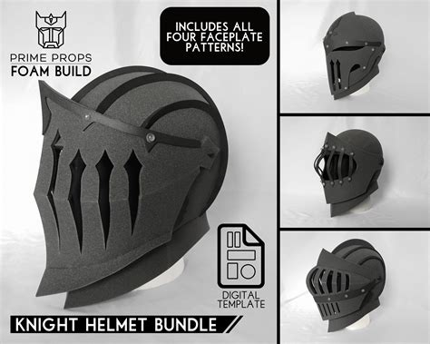 Knight Helmet Template Design