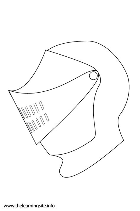 Free Printable Knight Helmet Template