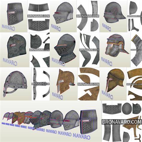 Knight Helmet Template GIF