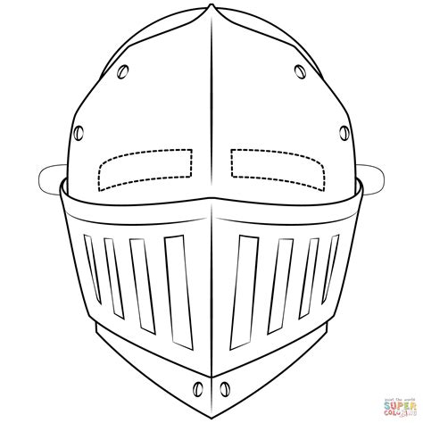 Knight Helmet Template Printable