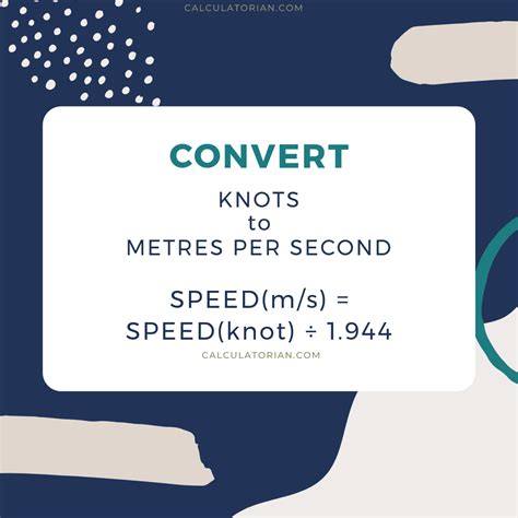 Knots Conversion