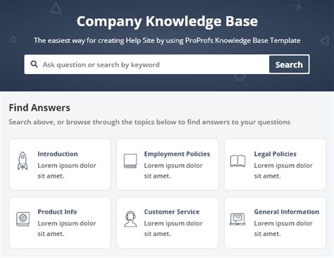 Knowledge Base Template