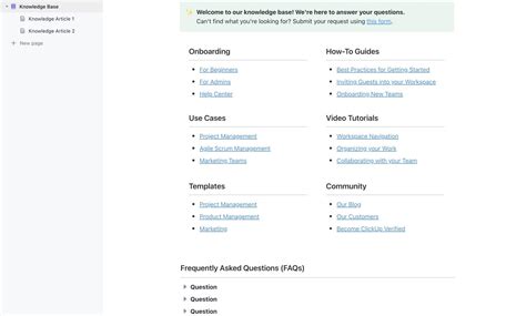 Knowledge Base template