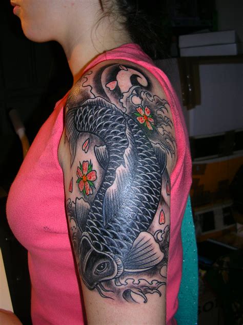 Koi carp tattoo ideas for women