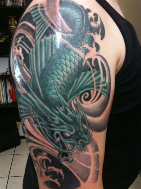 Koi Dragon Tattoo Designs Inspiration