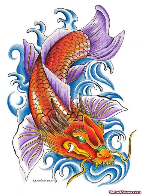 Description of Koi Dragon Tattoo Meaning