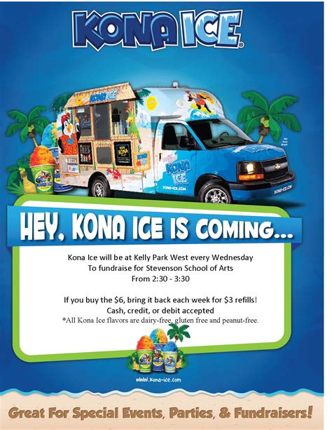 Kona Ice Flyer Template Events