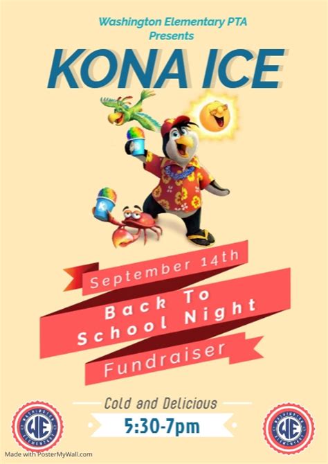 Kona Ice Flyer Template Prices