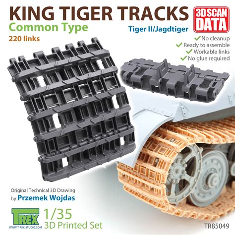 A detailed image of the Konings Tiger's track system