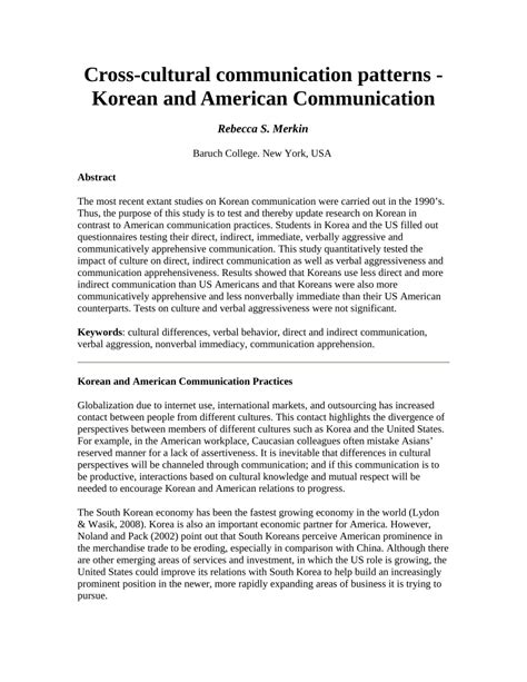 Koreans and Americans communicating in a business setting