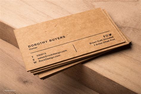 Kraft Paper Business Card