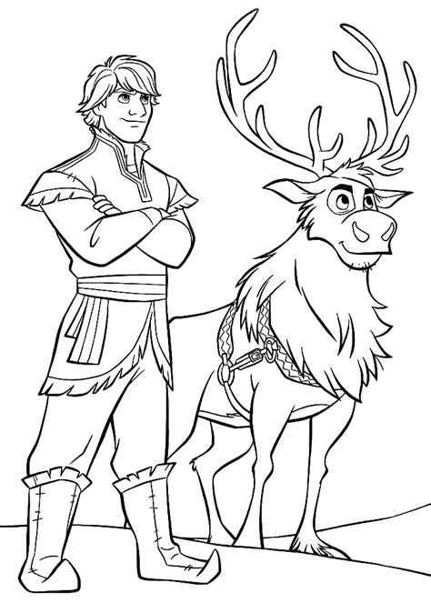 Kristoff Coloring Pages Image 4