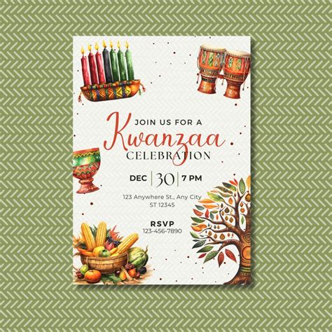 Kwanzaa Invitations and Party Decorations