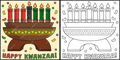 Kwanzaa Kinara Printable Template