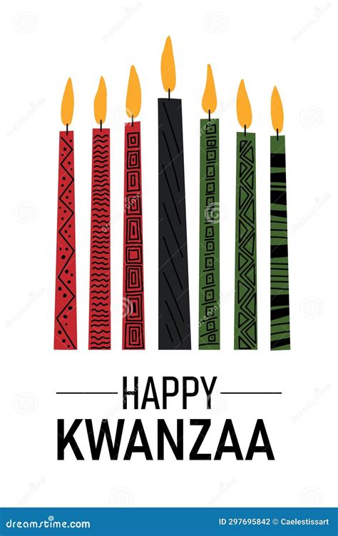 Kwanzaa Kinara Printable Template