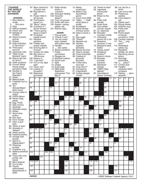 LA Times Crossword Puzzle Themes