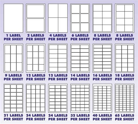 Example of a 1 x 2 5/8 label size template