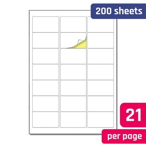 Label Sticker Paper A4 Template for Education