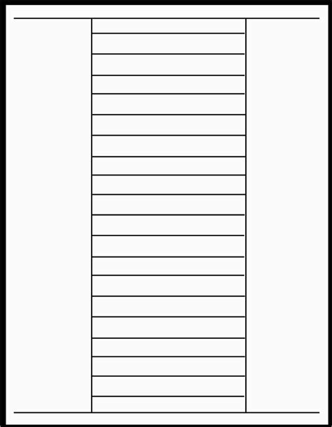 Labeled divider tab template