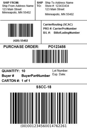 Labeling Software for UCC-128