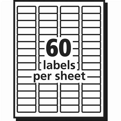 Labels per sheet template printable example