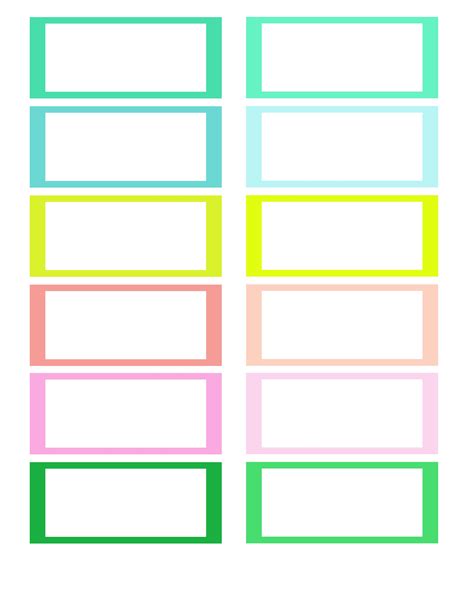 Self Adhesive Labels Template 9