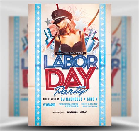 Labor Day Flyer Template 3