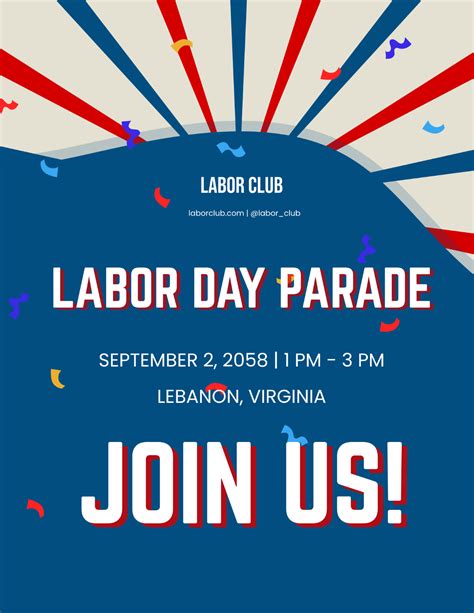 Labor Day Flyer Template 4