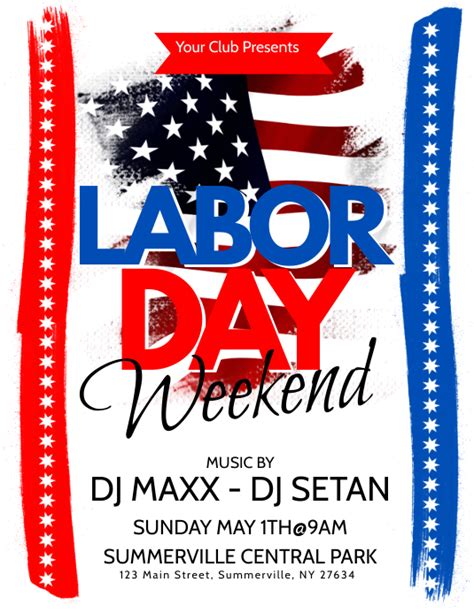 Labor Day Flyer Template 8