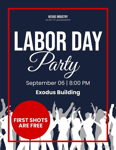 Labor Day Party Flyer Template