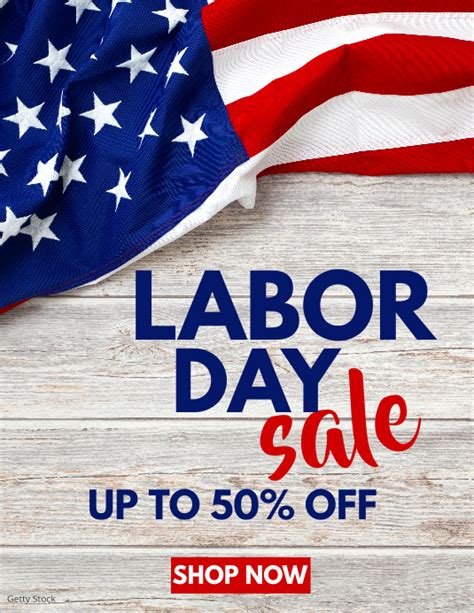 Labor Day Sale Flyer Template