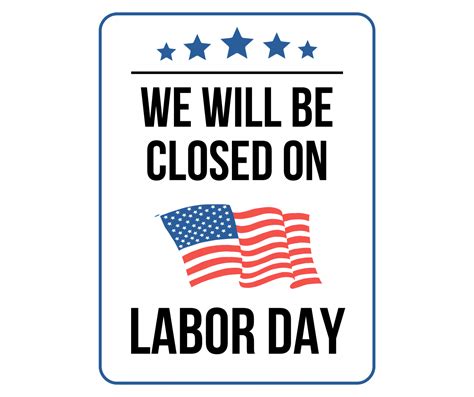 Labor Day Sign Template Printable