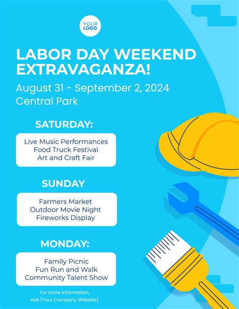 Labor Day Weekend Flyer Template