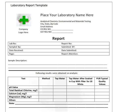 Laboratory Report Template