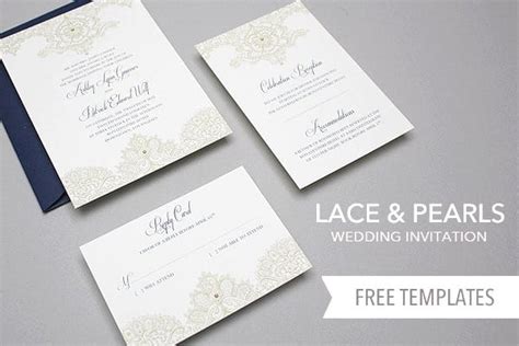 Lace and Pearl Wedding Template