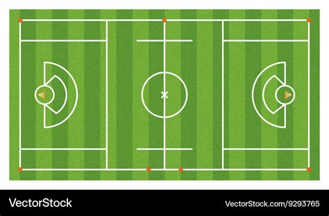 Lacrosse Field Diagram Template Vector