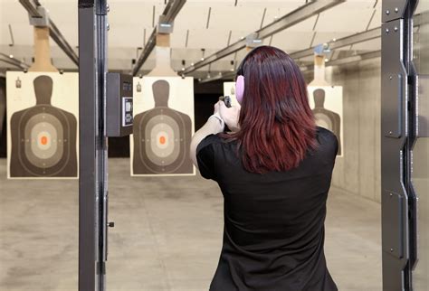 Ladies shooting pistols