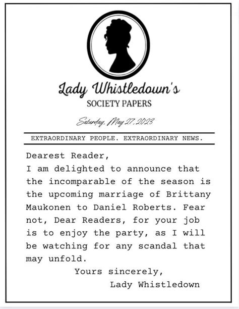 The Key Features of the Lady Whistledown Society Papers