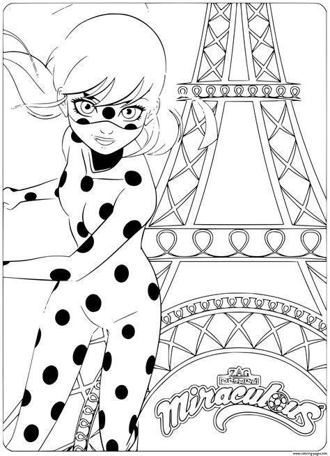 Ladybug and Cat Noir coloring pages