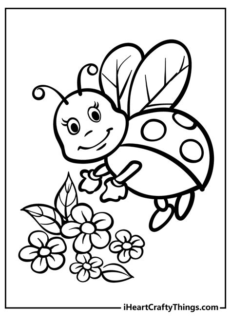 Ladybug coloring pages for children