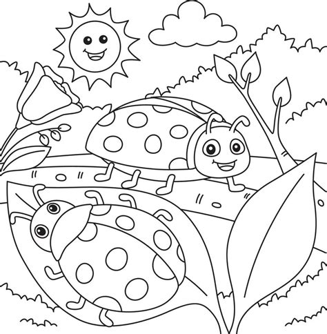 Ladybug Coloring Pages for Kids