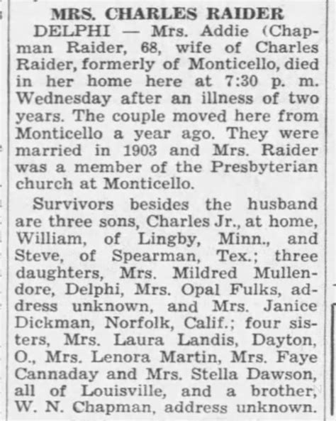 Lafayette Courier Journal Obituary Archive