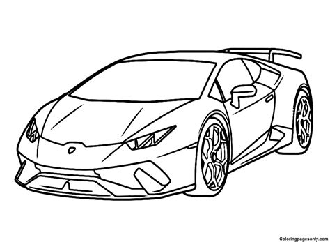 Lamborghini Coloring Pages for Adults