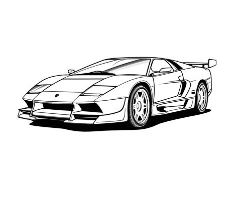 Lamborghini Diablo Coloring Pages