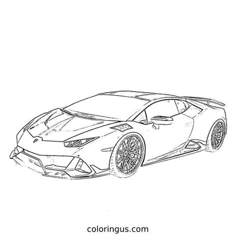 Lamborghini Huracan Coloring Pages 2