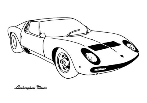 Lamborghini Miura Coloring Pages