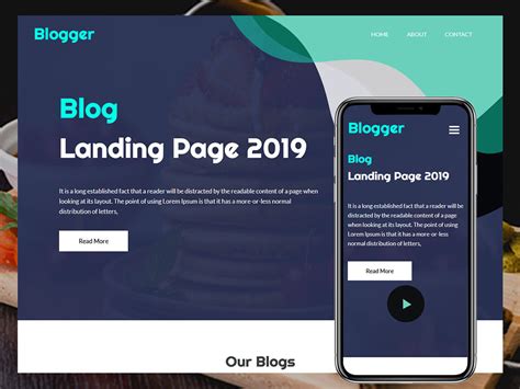 Landing Page Blogger Template Free Download